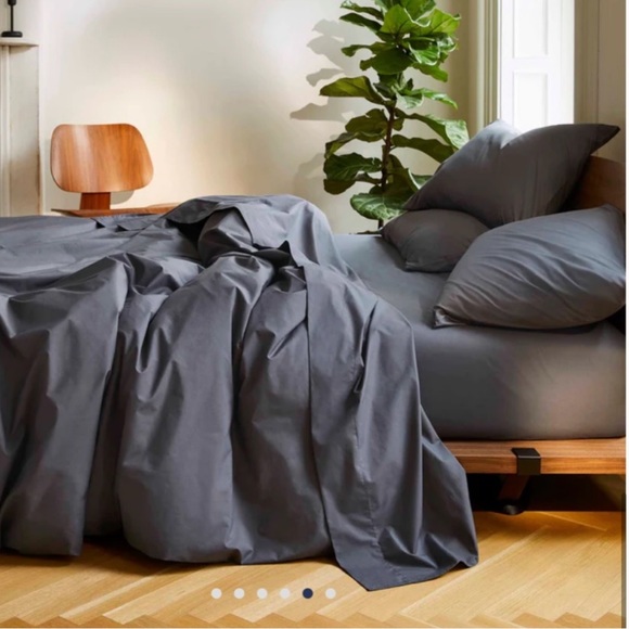 Brooklinen Bedding Brooklinen Luxe Sateen Queen Sheets Graphite And